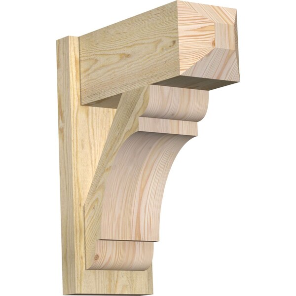Ekena Millwork Olympic Rough Sawn Craftsman Outlooker, Douglas Fir, 8"W x 18"D x 22"H OUT08X18X22OLY04RDF - main
